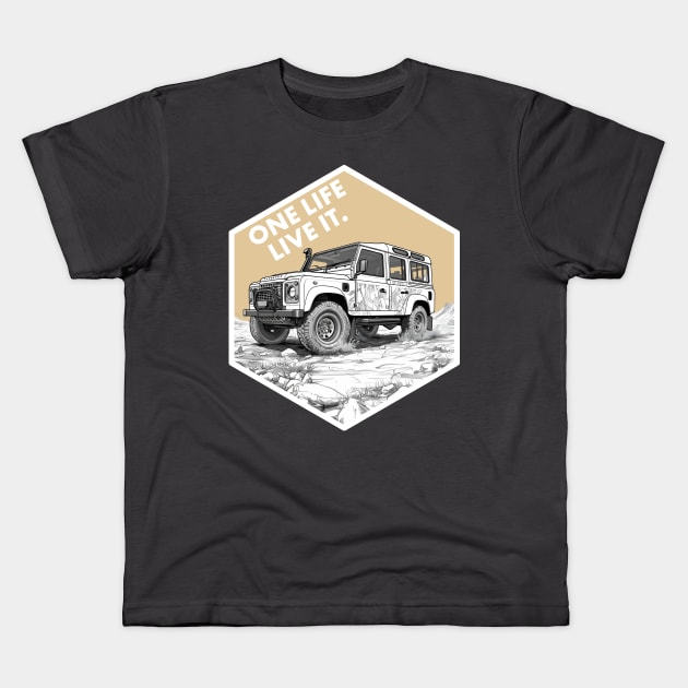 Defender - One life live it Kids T-Shirt by Lafta Design